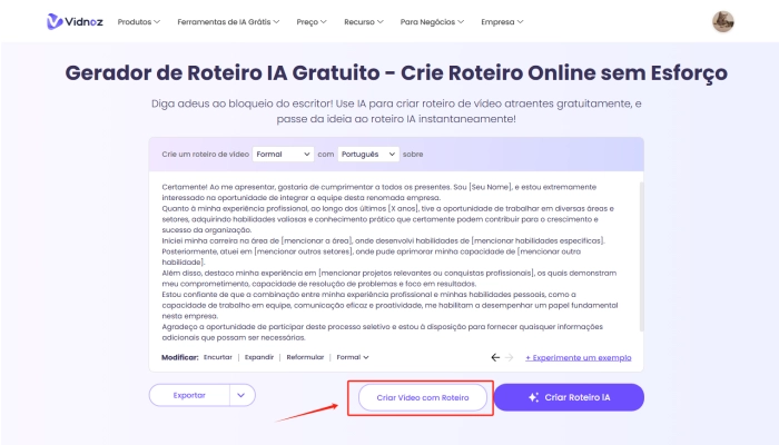 vidnoz texto motivacional