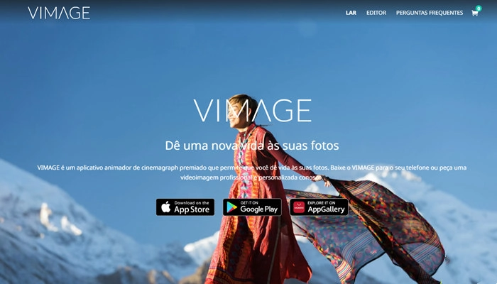 vimage convertaer foto em 3d com movimento