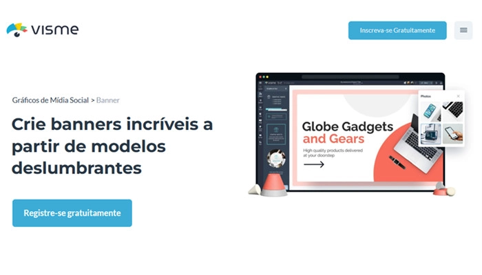 visme site para criar banner online grátis