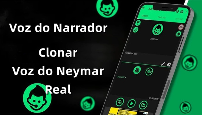 Voz do Narrador-clonar voz do Neymar
