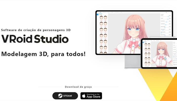 VRoidStudio-criar avatar 3d