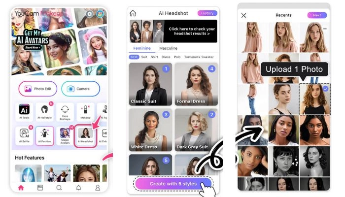 youcam makeup para tirar foto para documentos gratis