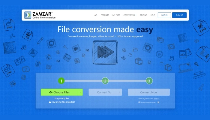 zamzar converter midi para mp3 online