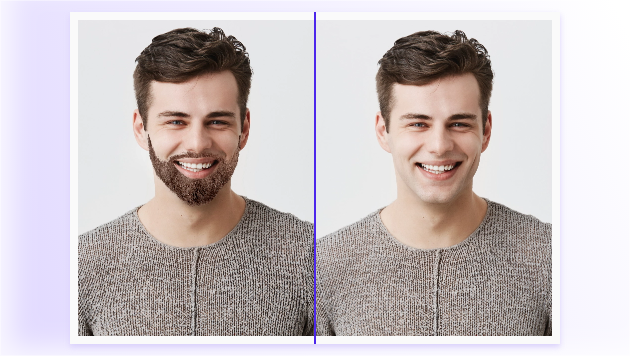 Remover a barba para aumentar a nota de beleza