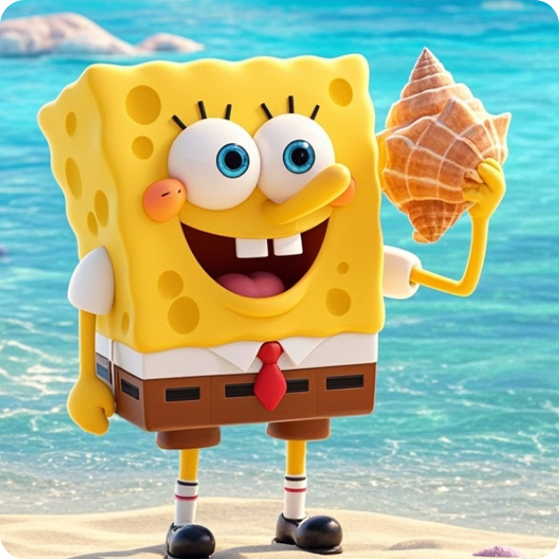 Cover do Bob Esponja com IA