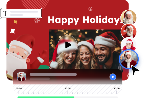 Criar vídeo de Natal personalizado com Vidnoz