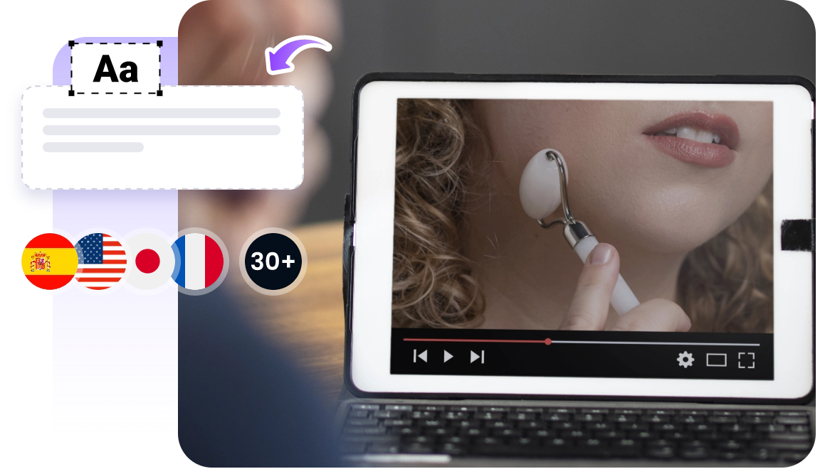converter video em texto gratuito em múltiples idiomas
